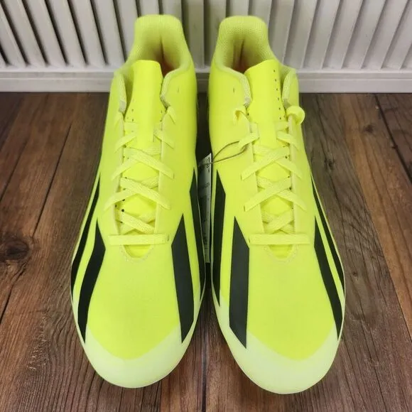 Adidas X Crazyfast Club FxG IG0618 Mens Size 11.5 Yellow Athletic Soccer Cleats