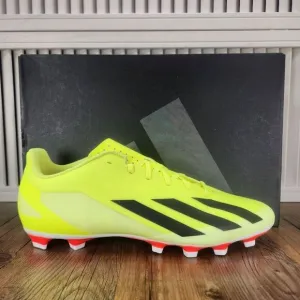 Adidas X Crazyfast Club FxG IG0618 Mens Size 11.5 Yellow Athletic Soccer Cleats