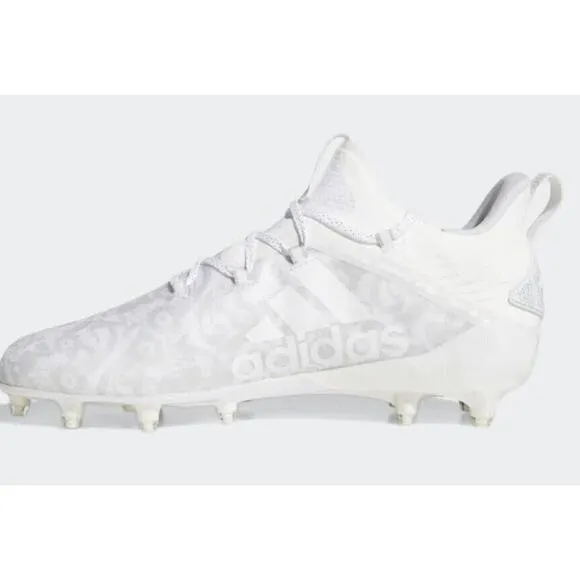 Adidas Young King NFL Team Football Cleats White Silver Shoes Rare Mens 18 New