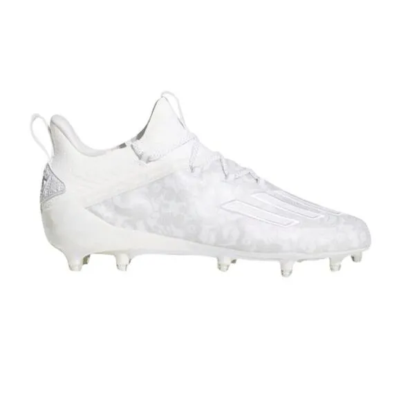 Adidas Young King NFL Team Football Cleats White Silver Shoes Rare Mens 18 New