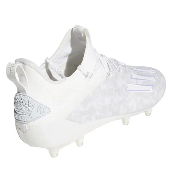 Adidas Young King NFL Team Football Cleats White Silver Shoes Rare Mens 18 New