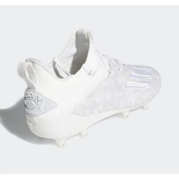Adidas Young King NFL Team Football Cleats White Silver Shoes Rare Mens 18 New
