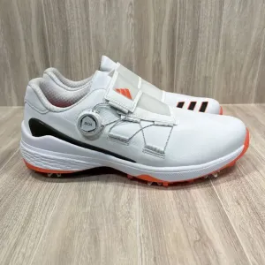 Adidas ZG23 BOA Golf Shoes Men’s Size 11.5 White Orange GY9716 Golf Cleats