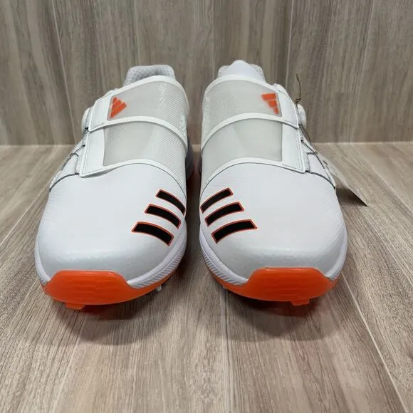 Adidas ZG23 BOA Golf Shoes Men’s Size 11.5 White Orange GY9716 Golf Cleats