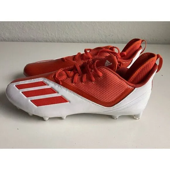 ADIDAS Adizero 21 Orange White Football Cleats Men's Size 13 GW2944