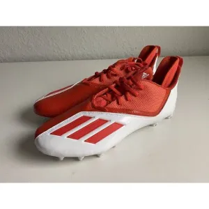 ADIDAS Adizero 21 Orange White Football Cleats Men's Size 13 GW2944