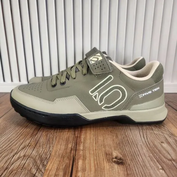 Adidas Five Ten 5.10 Kestrel Lace Mens Sz 8 Green Mountain Bike Shoes GZ9252