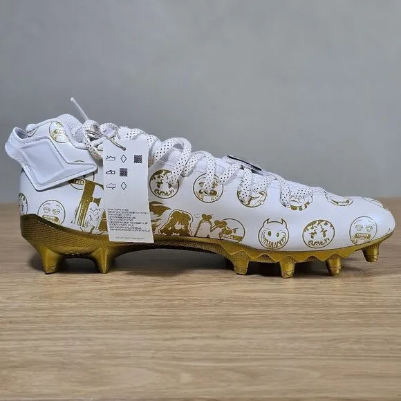 Adidas Freak 22 Big Mood Football Cleats Shoes Gold White Men's 13 GZ6900 New