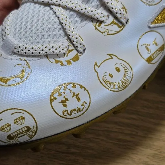 Adidas Freak 22 Big Mood Football Cleats Shoes Gold White Men's 13 GZ6900 New