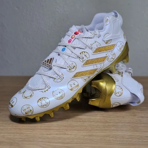 Adidas Freak 22 Big Mood Football Cleats Shoes Gold White Men's 13 GZ6900 New
