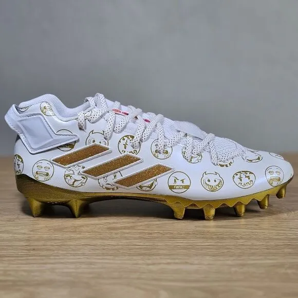 Adidas Freak 22 Big Mood Football Cleats Shoes Gold White Men's 13 GZ6900 New