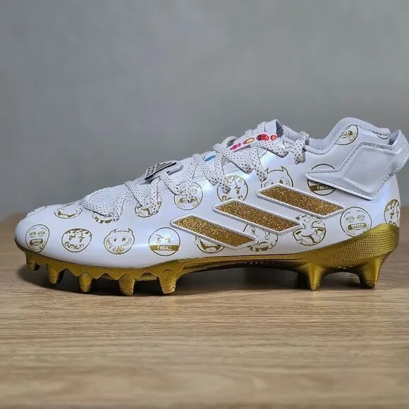 Adidas Freak 22 Big Mood Football Cleats Shoes Gold White Men's 13 GZ6900 New