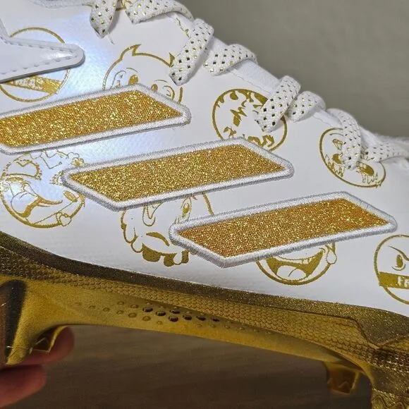 Adidas Freak 22 Big Mood Football Cleats Shoes Gold White Men's 13 GZ6900 New