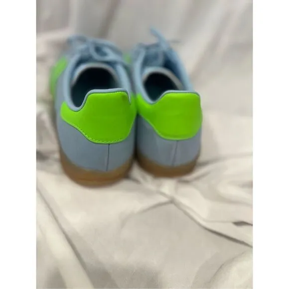 Adidas Originals Women's Blue Green Indoor Gazelle Sneaker Shoes Size 10 NWOT