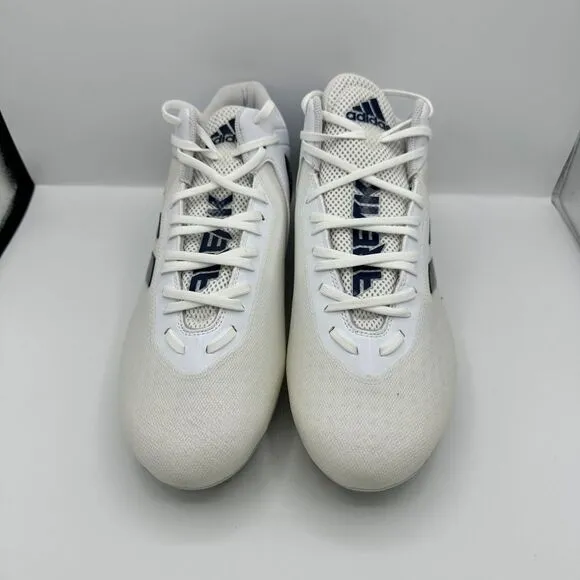 ADIDAS SM FREAK MID FOOTBALL CLEATS SIZE 13 WHITE NAVY BLUE FX1310