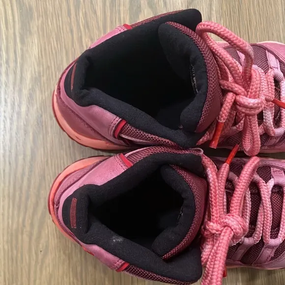 Air Jordan Kids Velvet 11 Retro Heiress Pink Red Sneakers Tennis Shoes