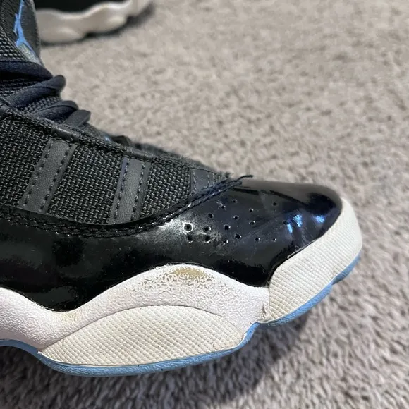 Air Jordan Tennis Basketball Shoes, Blue/Black, Size 1.5 Youth