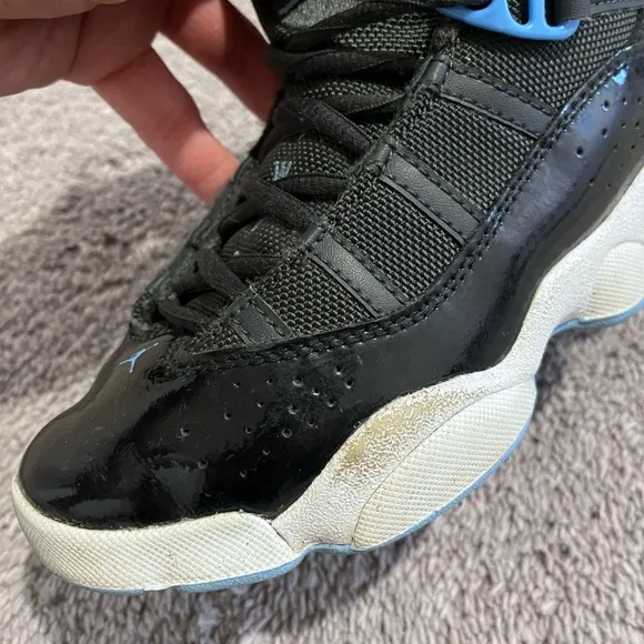 Air Jordan Tennis Basketball Shoes, Blue/Black, Size 1.5 Youth