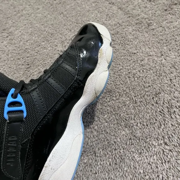 Air Jordan Tennis Basketball Shoes, Blue/Black, Size 1.5 Youth