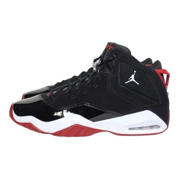 Air Jordan B'Loyal Basketball black white patent leather 315317 026 Men's Size's