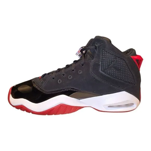 Air Jordan B'Loyal Basketball black white patent leather 315317 026 Men's Size's