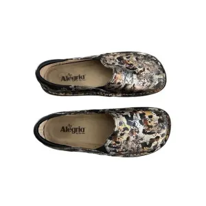 Alegria Womens Multi-Color Debra Rome Leopard Paisley Leather Clog Shoes Size 39