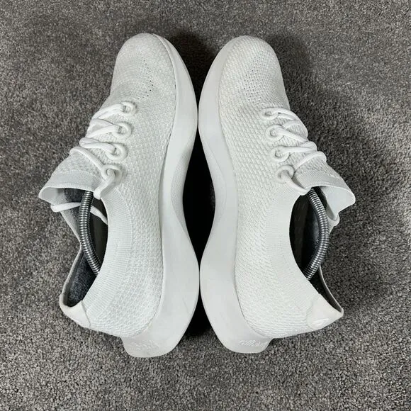 ALLBIRDS Tree Dasher TD White Knit Athletic Running Shoes Sneakers Mens Size 13