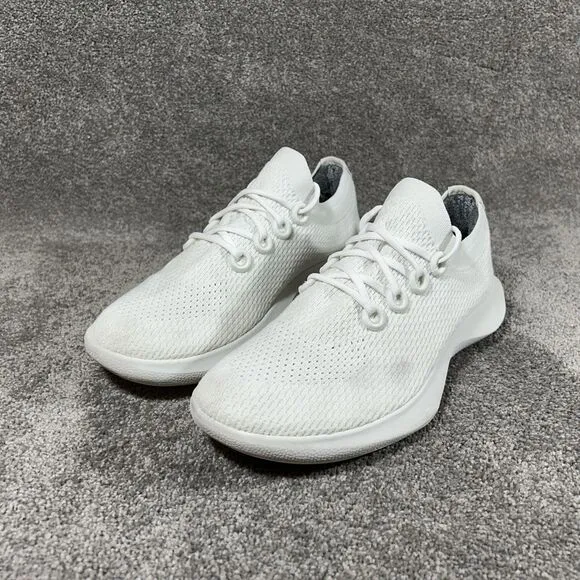 ALLBIRDS Tree Dasher TD White Knit Athletic Running Shoes Sneakers Mens Size 13