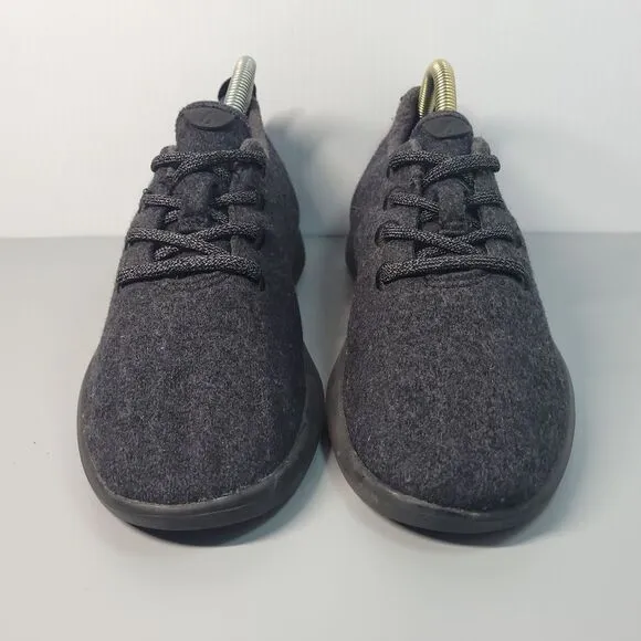Allbirds Wool Runner Low Top Lace Up Sneakers Charcoal Shoes Women's 8 PO 0144