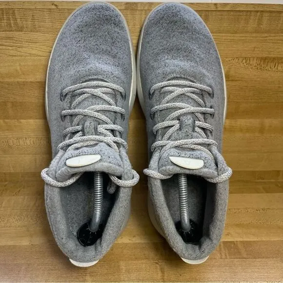Allbirds Wool Runner-Up Mizzle 1019 NV1 Gray Running High Top Shoes Size 11