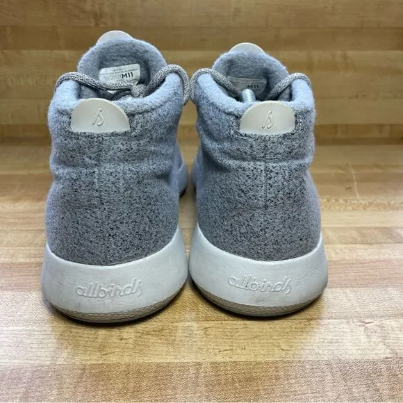 Allbirds Wool Runner-Up Mizzle 1019 NV1 Gray Running High Top Shoes Size 11