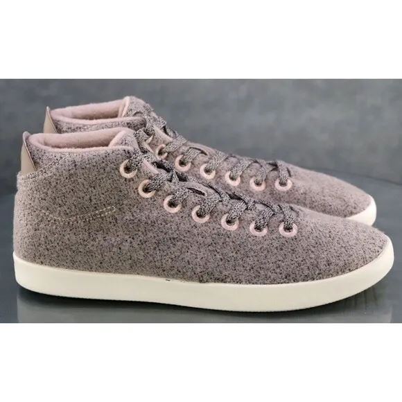 Allbirds WPM Wool Piper $135 Men's Mid High Top Sneakers Shoes Size 9 Wool Gray