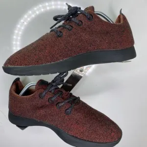 Allbirds The Wool Runner Size 10 Red Lace Up Tennis Shoes Red