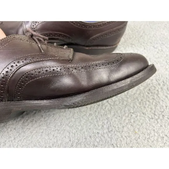 Allen Edmonds Dress Shoes Men's 11‎ D 3352 Road Warriors LGA Brown Calf Wingtips