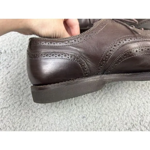Allen Edmonds Dress Shoes Men's 11‎ D 3352 Road Warriors LGA Brown Calf Wingtips