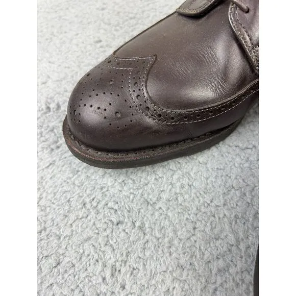 Allen Edmonds Dress Shoes Men's 11‎ D 3352 Road Warriors LGA Brown Calf Wingtips