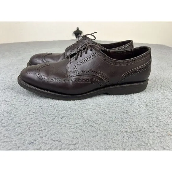 Allen Edmonds Dress Shoes Men's 11‎ D 3352 Road Warriors LGA Brown Calf Wingtips