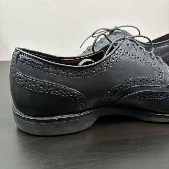 Allen Edmonds Men's 10.5 E Road Warriors Black Wingtip Derby Oxford Shoes (3350)