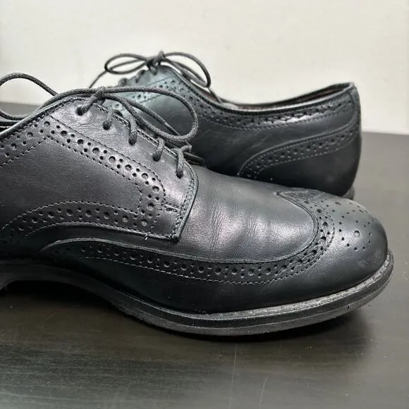Allen Edmonds Men's 10.5 E Road Warriors Black Wingtip Derby Oxford Shoes (3350)