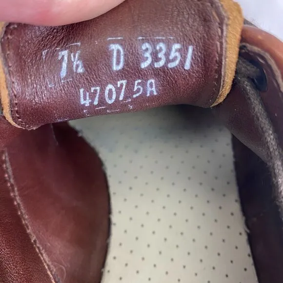 Allen Edmonds Mens 7.5 D Road Warriors Wingtip Oxford Dress Shoes Brown 3351