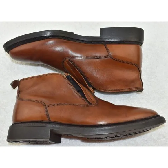 Allen Edmonds Mens Comfort Orthotics Brown Leather Chukka Boots Shoes Size 8.5