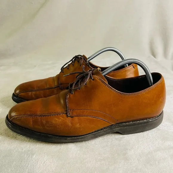 Allen Edmonds Road Warrior Dress Shoes Men's 10 D Brown  Bicycle Toe 1604