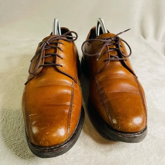 Allen Edmonds Road Warrior Dress Shoes Men's 10 D Brown  Bicycle Toe 1604