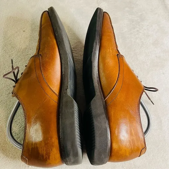 Allen Edmonds Road Warrior Dress Shoes Men's 10 D Brown  Bicycle Toe 1604
