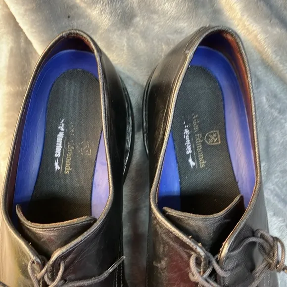 Allen Edmonds Road Warriors Leather Dress Shoes Black Mens 14 D