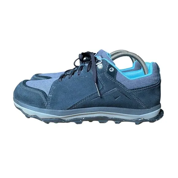 Altra Lone Peak Trail Running Shoes Sneakers Gray Suede Canvas Ego Women 10