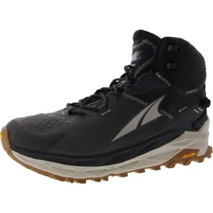 Altra Mens Olympus 5 Hike Mid GTX Black Outdoor Trail Hiking Boots Shoes NWOB