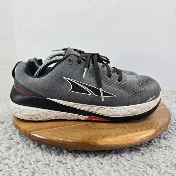 Altra Paradigm 4.5 Gray Black Athletic Road Running Shoes Mens 10 ALM1948G220