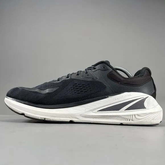 Altra Paradigm 6 Men 11 Black White Road Running Sneaker Athletic Max Cushioning
