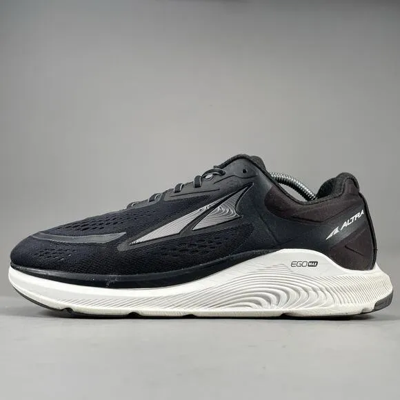 Altra Paradigm 6 Men 11 Black White Road Running Sneaker Athletic Max Cushioning